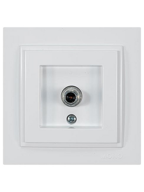 Πριζα tv Satellite Τερματικη Λευκη