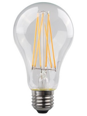 Λαμπα led Κοινη Crossed Filament 7w e27 3000k 220-240v Dimmable