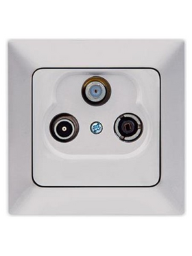 Πριζα tv Radio Satellite Τερματικη Νικελ mat