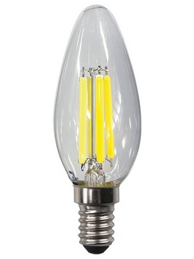 Λαμπα Κερι c35 Filament 2,5w 525lm e14 4000k 220-240v Clear