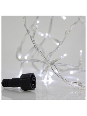 Σειρα, 100 led 3mm, 31v Μετασχηματιστη, 4 Επεκτασεις εωσ 3 Σετ, Διαφανο pvc Καλωδιο, Λευκο Led, ανα 5cm, Προεκταση Παροχης 3m, Ιp44