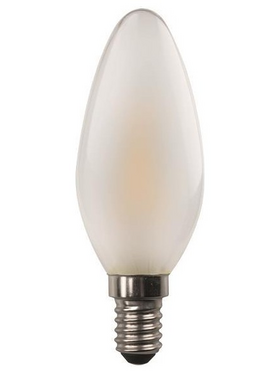 Λαμπα led Κερι Crossed Filament 4.5w e14 6500k 220-240v Frost Dimmable