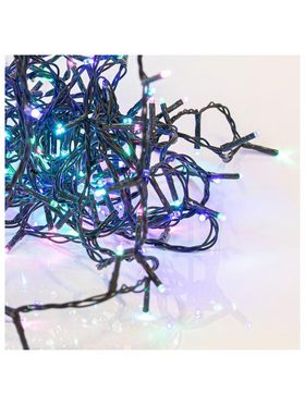 Σειρα, 50 led 3mm, 4,5v Μετασχηματιστη, 8 Προγραμματα & Μνημη, Πρασινο pvc Καλωδιο, Opal(μπλε/πρασινο/μωβ/ροζ)led, ανα 5cm, Προεκταση Παροχης 3m, Ip44