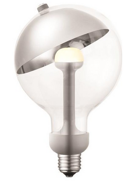 Λαμπα led "move me" Γλομπος G120 e27 5,5w 2700k 220-240v Ασημι/ασημι