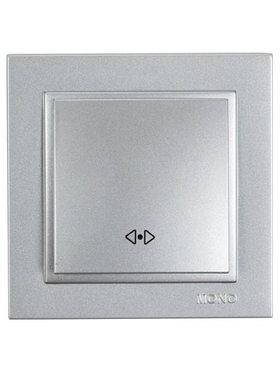 Διακοπτης Μεσαιος a/r Ασημι