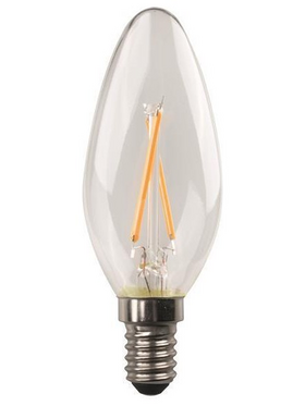 Λαμπα led Κερι Crossed Filament 2.5w e14 3000k 220-240v