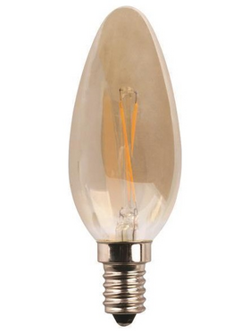 Λαμπα led Μινιον Crossed Filament 4.5w e14 2400k 220-240v Gold Dimmable