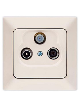 Πριζα tv Radio Satellite Τερματικη Μπεζ