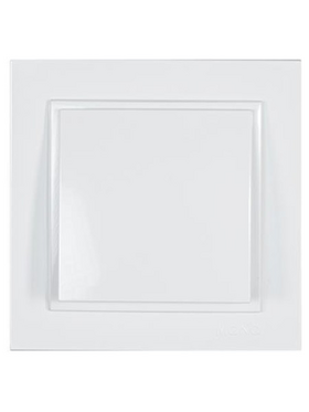 Διακοπτης Απλος Κουμπωτος Λευκος