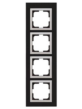 Πλαισιο 4 Θεσεων Μαυρο Γυαλι