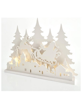 Διακοσμητικο με Ελκηθρο, Επιτραπεζιο, Φωτιζομενο, 89 Led, με Μετασχηματιστη, 80x11,5x60cm, Ip44