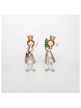 Αγγελακι Πολυρεζιν, με Δεντρακι, 2 Σχεδια, 6x5,5x15cm