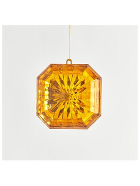 Στολιδι, Διαμαντι, Τετραγωνο, Κεχριμπαρι, 12x5x13cm