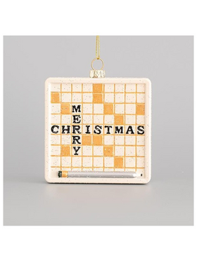 Στολιδι Παιχνιδι Λεξεων, Merry Christmas, 8,7x10,4cm