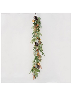 Κλαδα, με Φυλλα και Χαλκινα Διακοσμητικα, 150cm