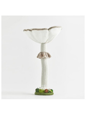 Μανιταρι, Ανοιχτο Καφε, με Λευκο Κορμο, 26x26x40cm