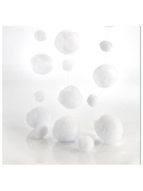 Γιρλαντα με Χιονομπαλες, 180cm