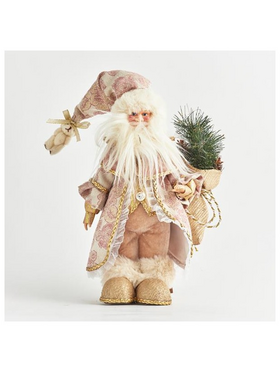 Αγιος Βασιλης με ροζ Ρουχα, 22x17x35cm