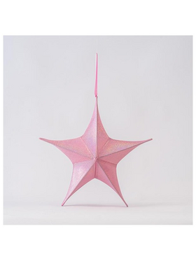 Αστερι Υφασματινο, ροζ Ιριδιζον, 40cm