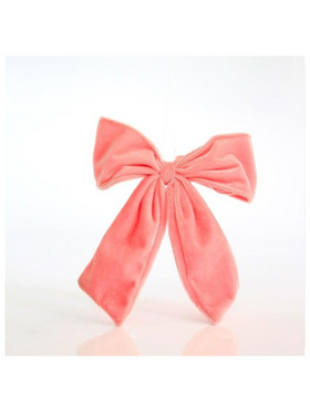 Φιογκος, Βελουδινος Ροζ, 15x2x17cm