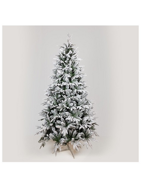Δεντρο Ελατο, Mixed pvc με Πλαστικο, Χιονισμενο, Θαλεια, 240cm