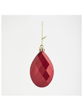 Πλαστικα Διαμαντια, Κοκκινα, σετ 6 Τμχ, 8cm