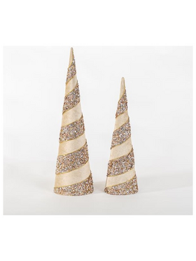 Διακοσμητικα Δεντρακια, Σαμπανι, σετ 2 Τμχ, 11,4x40,6cm και 14x50,8cm