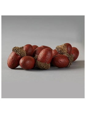 Κοκκινα Βελανιδια σε Χαρτινη Συσκευασια, σετ 12τμχ, 3,5cm