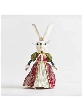 Κυριa Λαγος με Μπορντο Ρουχα, 22x16x31cm