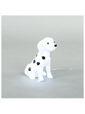 Ακρυλικος Σκυλος Δαλματιας, 4,5v, 30 Λευκα Led,  με Μετασχηματιστη, 500cm Προεκταση Παροχης, 26x14x30cm, Ip44