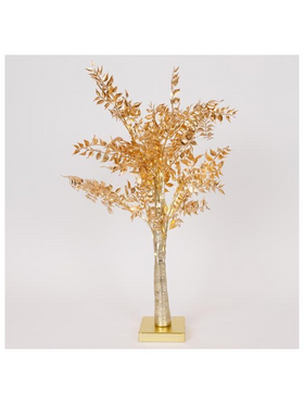 Χρυσο Δεντρο Λαγομηλια 60cm, Μπαταριας 3xaa, Timer, 40 Θερμα Λευκα Mini Led, Ip20