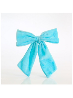 Φιογκος, Βελουδινος Γαλαζιος, 15x2x17cm