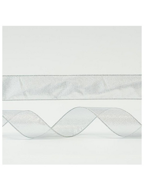 Κορδελα Ασημι, Μεταλλικη, 6,35cm, 3m