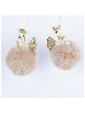 Στολιδι Πολυρεζιν, Ελαφακι σε Σαμπανι πον-Πον, 2 Σχεδια, 6x11cm