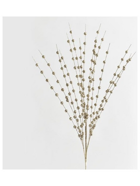 Κλαδι, Σαμπανι, με Γκλιτερ Περλες, 150cm