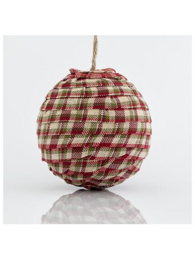 Μπαλα Υφασματινη, Κοκκινη με Πρασινο, 10cm