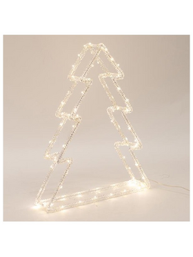 Ακρυλικο Δεντρο, 3,5v Μετασχηματιστη, 70 Θερμα Λευκα Led, Προεκταση Παροχης 5m, 21x6,5x31cm, Ip44