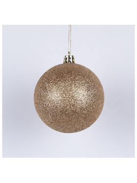 Μπαλα Πλαστικη, Σαμπανι, Γκλιτερ, σετ 6τμχ, 4cm (Top 120)