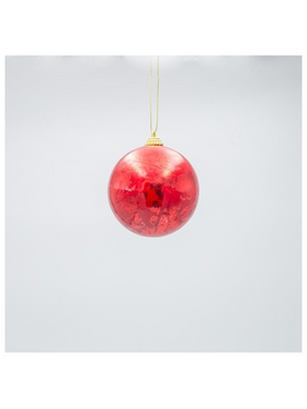 Μπαλα, Μεταλλικο Kokkino, σετ 6τμχ, 8cm