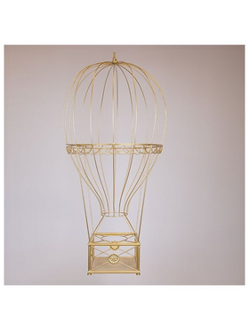 Μεταλλικο Αεροστατο, Χρυσο, 60x60x122cm