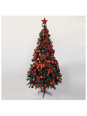 Στολισμος Δεντρου, Κοκκινο, σετ 120τμχ