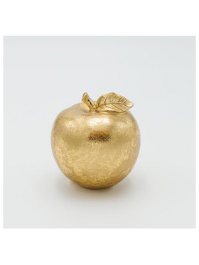 Μηλο Πολυρεζιν, με Φυλλαρακι, Χρυσο, 8x10.5cm