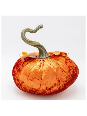 Βελουδινη Κολοκυθα, Πορτοκαλι με Φυλλα Σφενδαμου, 24x26cm