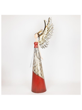 Μεταλλικη Πριγκιπισσα με Κοκκινο Χρυσο Φορεμα, 81.92cm