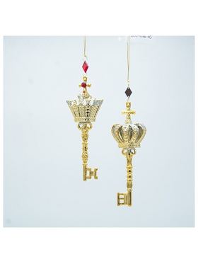 Πλαστικο Κλειδι, Χρυσο με Λιθους, 2 Σχεδια, 5.5x3.3x17.3cm