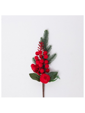 Πικακι με Βελουδινα Κοκκινα Berries, 25cm