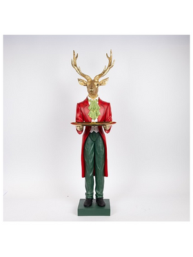 Ταρανδος με Πιατελα, Κοκκινος, Πολυρεζιν, 26.4x98.9cm