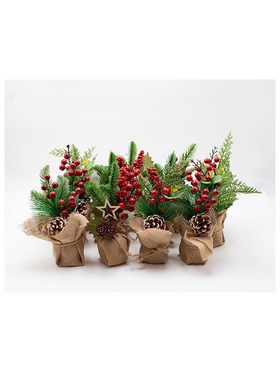 Display Box, Γλαστρακια με Λινατσα, 3 Σχεδια, 12τμχ, 22cm