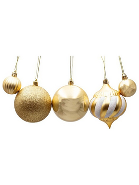 Πλαστικα Στολιδια, Χρυσο, Διαφορα Σχεδια, σετ 23τμχ