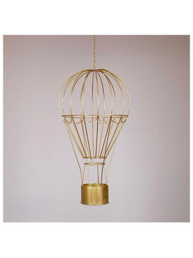 Μεταλλικο Αεροστατο, Χρυσο, 33x33x84cm